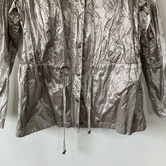 Vintage TravelSmith Metallic Silver Jacket Medium - Picture 2 of 7